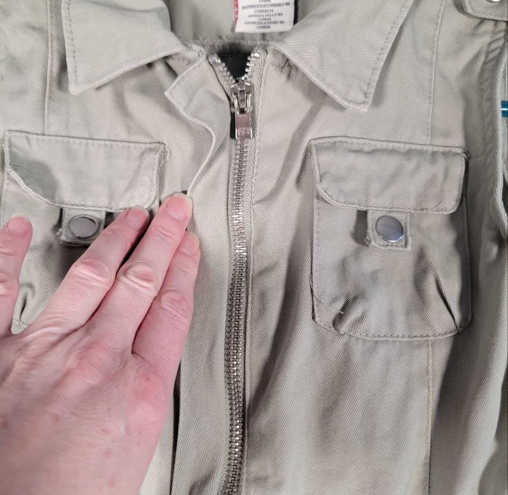 Aspen Kids Cargo Dress In Khaki, Size 7 - Picture 5 of 7